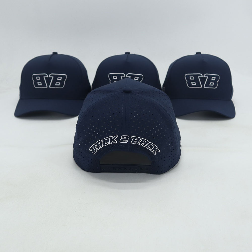Navy Blue 5 Panel Performance Cap