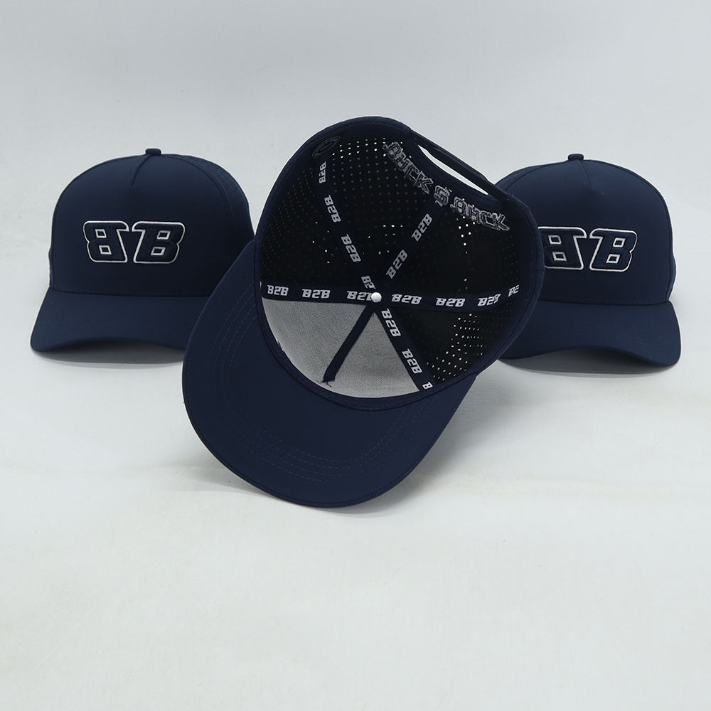 Navy Blue 5 Panel Performance Cap
