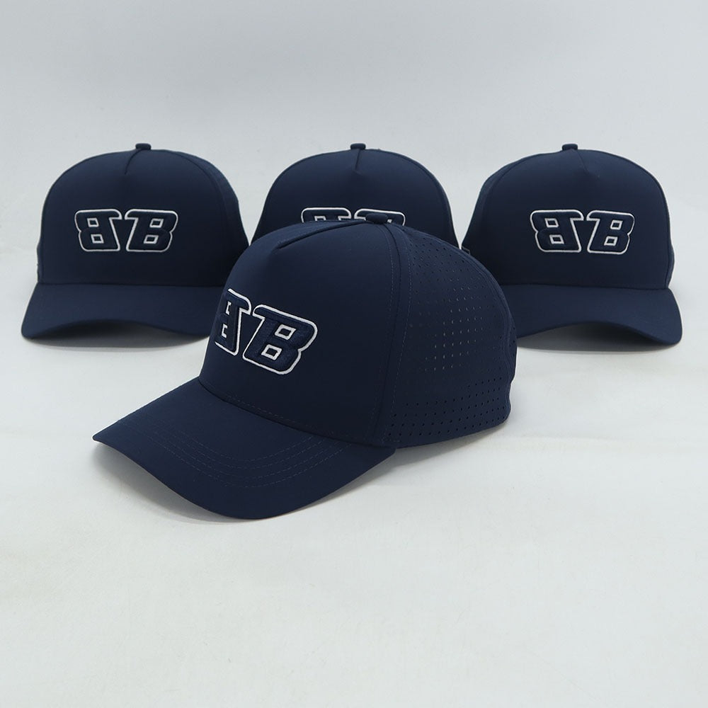 Navy Blue 5 Panel Performance Cap