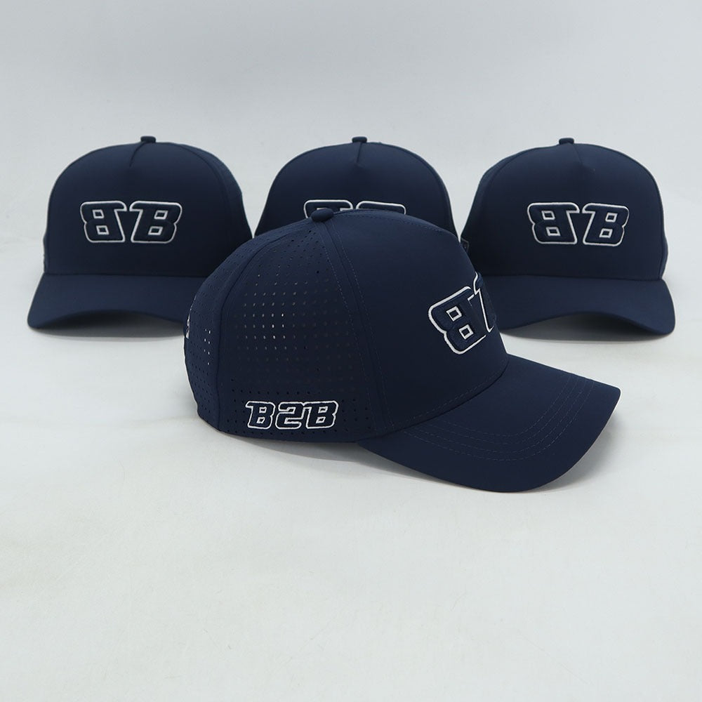 Navy Blue 5 Panel Performance Cap